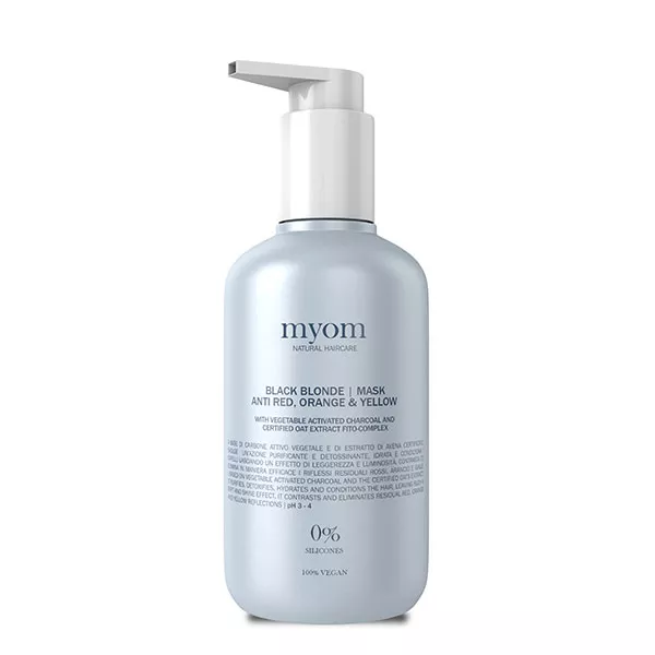 Myom Black Blonde Mask kaukė šviesintiems plaukams, 250 ml