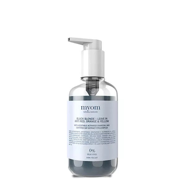 Myom Black Blonde Leave In nenuplaunamas kondicionierius šviesintiems plaukams, 150 ml