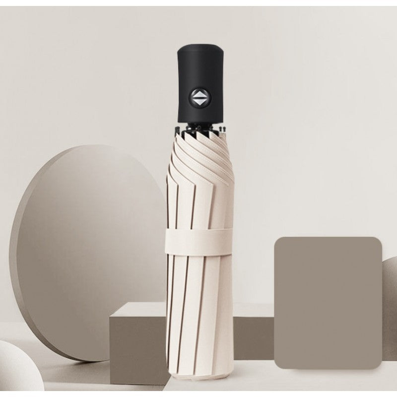 AUTOMAT kreminis skėtis 96 cm – elegantiškas ir nepralaidus