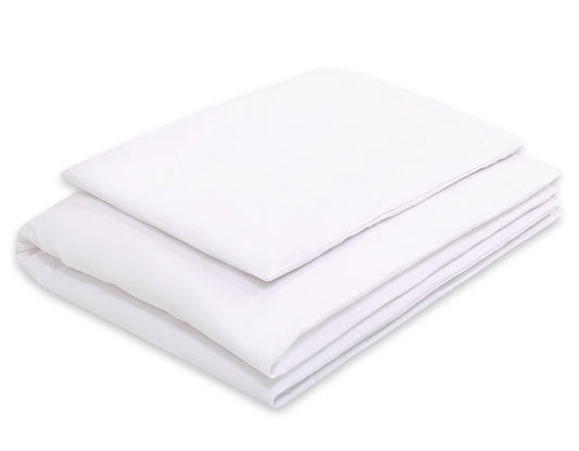 Bobono antklodės ir pagalvės komplektas kūdikiams, baltos spalvos, patogus ir minkštas