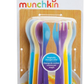MUNCHKIN spalvoti šaukšteliai ir šakutės kūdikiams nuo 12 mėnesių, 6 vnt. mokomasis rinkinys