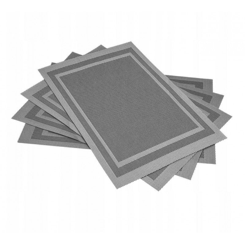 Pilkas stalo kilimėlis 30 x 45 cm, atsparus vandeniui ir dilimui